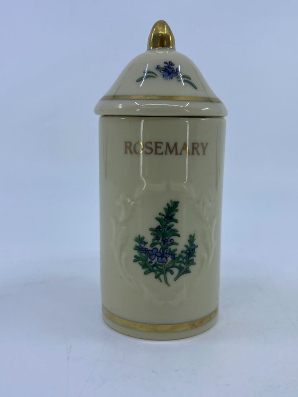vintage lenox the luxury spice garden rosemary canister 1992